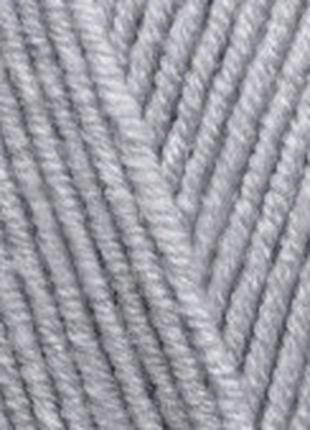 Пряжа для вязания Ализе Лана голд 200 серый