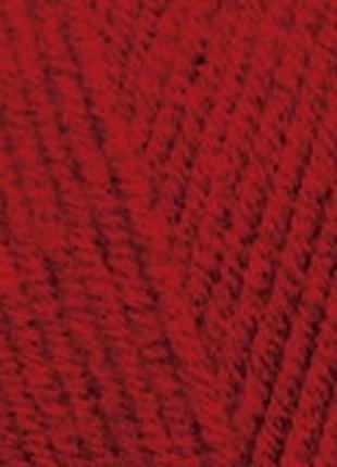 Пряжа для вязания Ализе Лана голд 56 красный