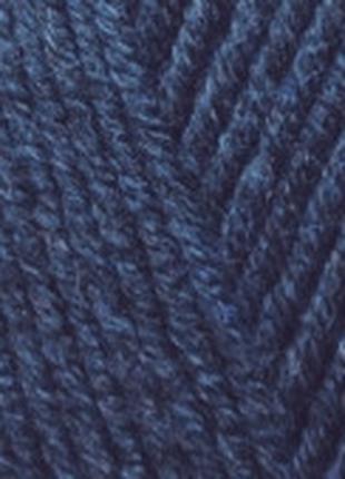Пряжа для вязания Лана голд файн 58 темно-синий