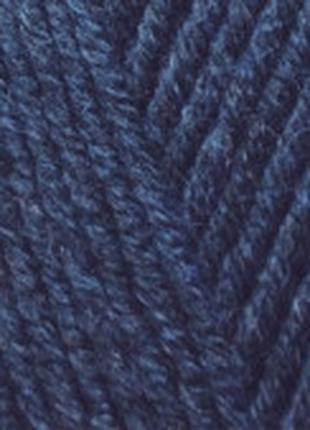 Пряжа для вязания Ализе Лана голд 58 темно синий