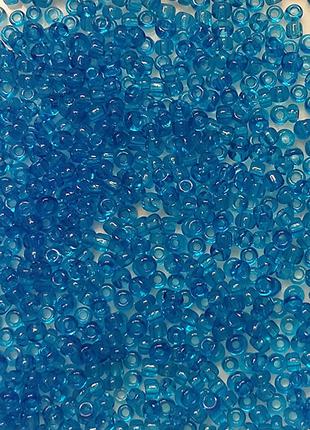 Бисер Ярна размер 10мм цвет 15 голубой прозрачный 50г