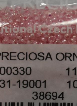 Бисер Preciosa 10/0 цвет 38694 розовый 10г