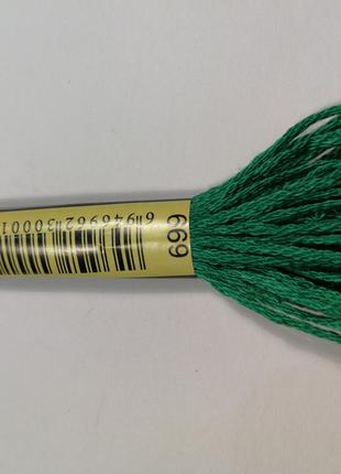 Мулине СХС 699 ярко-зеленый темный