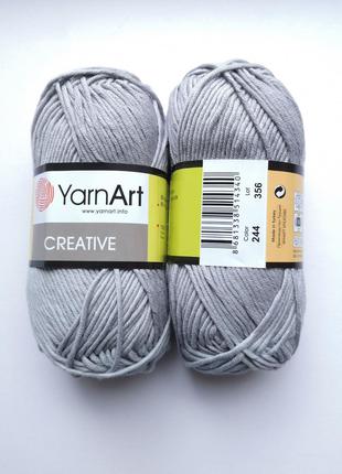 Креатив Ярнарт, цвет 244 серый, 1 моток 50г