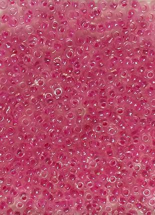 Бісер Ярна розмір 10мм колір 305 рожевий профарбований 50г