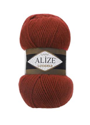 Пряжа для вязания Лана голд цвет 36 рыжий