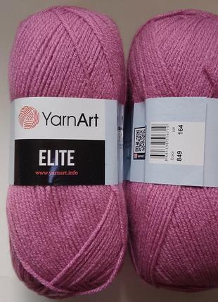 Пряжа Элит (Elite) Yarn Art, цвет розовый 849, 1 моток 100г