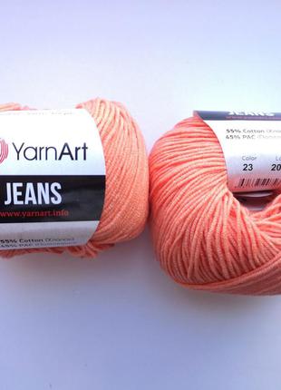 Пряжа Джинс Ярнарт Jeans YarnArt RAM рыжий 23, 1 моток 50г