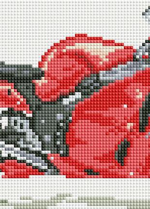 Набор алмазной вышивки NKF Красный мотоцикл J0030