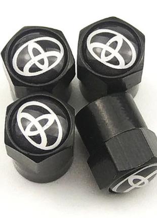 Колпачки на вентиля Toyota (чёрные)