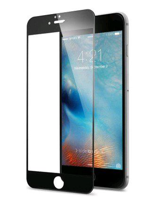 Защитное стекло Apple iPhone 6 / 6s черный 5D (тех упаковка)