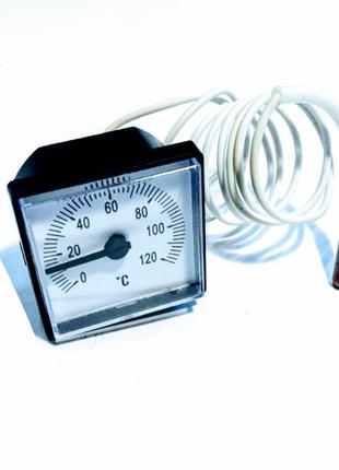 Термометр квадратный капиллярный 0°С-120°С (45мм×45мм).