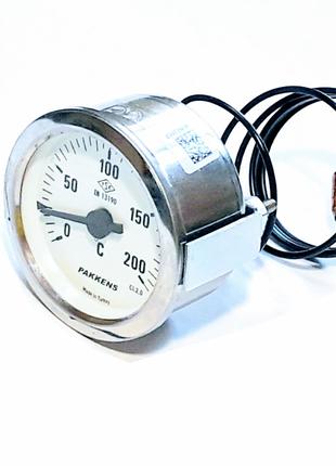 Термометр капиллярный D 60мм / 200°С / L-100 см PAKKENS Турция