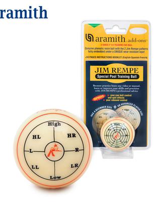 Тренувальна куля для кулі Aramith Jim Rempe Pool ø57,2 мм блістер
