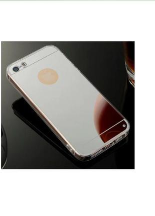 Чехол силиконовый для apple iphone 5/5s/se mirror зеркальный