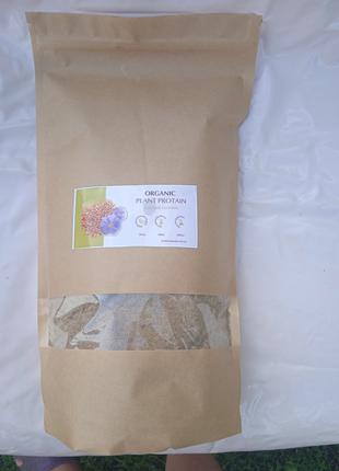 Льняной протеин 0.4 кг Рослинний білок насіння льону