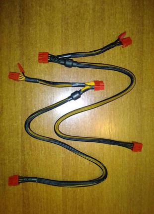 Модульные кабеля PCI-E 8pin. на 2 (6+2)+(6+2)