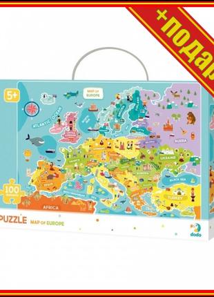 ` Детский пазл "Карта Европы" английская версия DoDo 300124, 1...