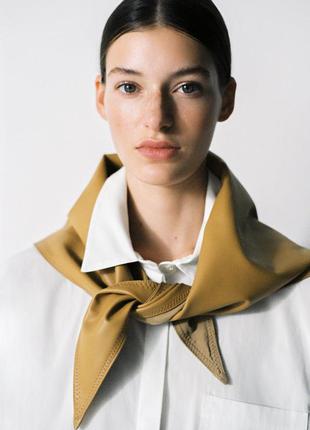 Бандана, платок из искусственной кожи zara