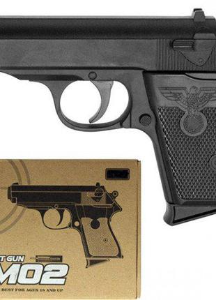 Страйкбольный пистолет - ZM02 - 6 мм - черный
