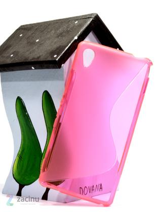 Чехол накладка Duotone для Sony Xperia M4 Aqua Розовый
