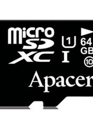 Карта памяти microSDXC Apacer (UHS-1) 64 Гб class 10 (AP64GMCS...