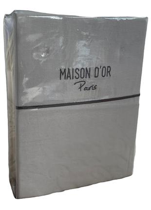 Постельное белье Maison D'or Spring dark grey ранфорс евро