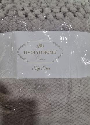 Плед Tivolyo Home Nappa Favo Soft gri евро 200*220