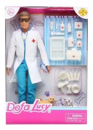 Кукла Кен, доктор с питомцем