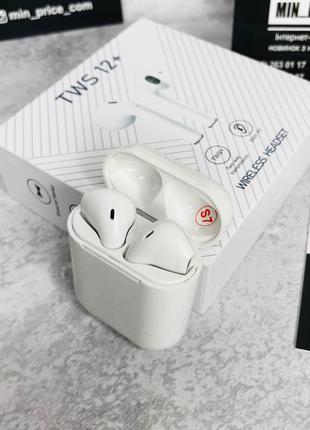 AirPods TWS 12+ Беспроводные блютуз наушники Apple iPhone Аерподс