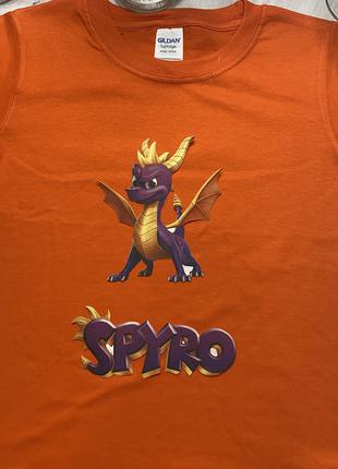 Футболка Детская с Принтом Игра Spyro The Dragon Хлопок