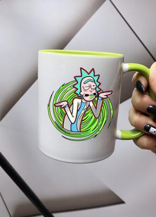Чашка Рик и Морти Кружка с Принтом Rick And Morty 330 мл цветная