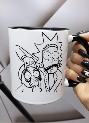 Чашка Рик и Морти Кружка с Принтом Rick And Morty 330 мл цветная