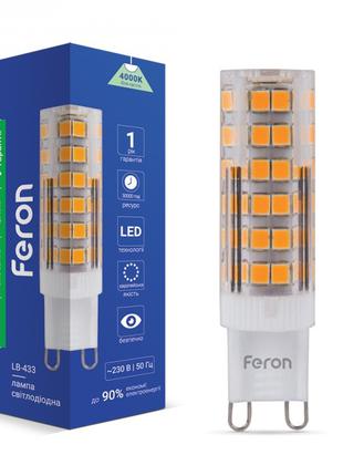 Светодиодная лампа Feron LB-433 5W 230V G9 4000K