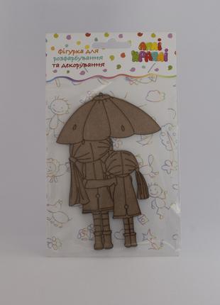 Фигура для декорирования с МДФ "Девочки под зонтиком"