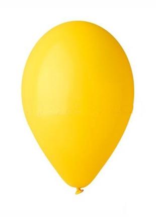 Шары воздушные пастель Желтый 5"(13см) 100шт.