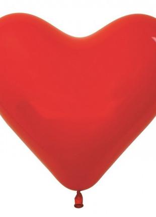 Кулі повітряні пастельний "Серце" червоний 6" (16 см) 100 шт.