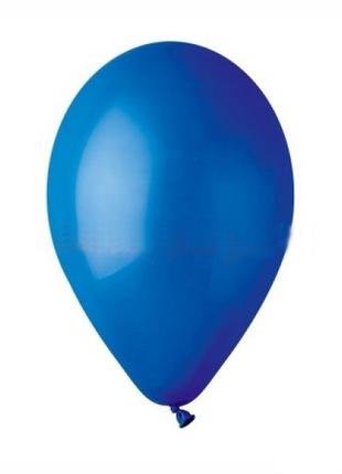 Шары воздушные пастель Синий 10"(26 см) 100шт.