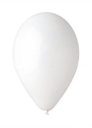 Шары воздушные пастель белый 10"(26 см) 100шт.