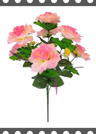 Искусственные цветы Букет Розы, 7 цветков, 660 мм