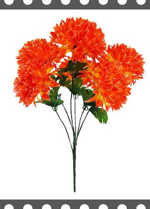 Искусственные цветы Букет Хризантемы, 6 голов, 680 мм цвета микс