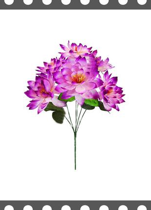 Искусственные цветы Букет Клематиса, 6 голов, 420 мм