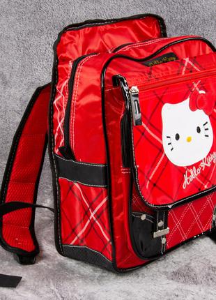 Рюкзак школьный "Котик" 28,5*34*12,5см с боковыми карманами