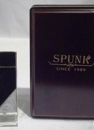 Подарочная зажигалка "Spunk" в деревянной упаковке. Пламя: ост...