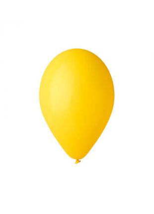 Шары воздушные пастель желтый 12"(30 см) 100шт