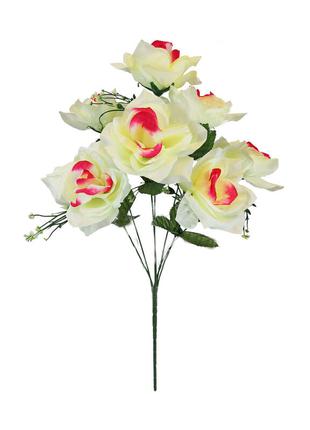 Искусственные цветы Букет Розы, 7 голов, 560 мм цвета микс