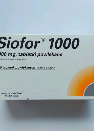 Сіофор Siofor 1000 мг на 120 шт Сиофор Німеччина: ціна 580 грн - купити ...
