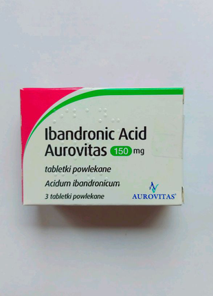 Ibandronic Asid Aurovitas 150 мг 3 шт Ібандронік Ибандроник