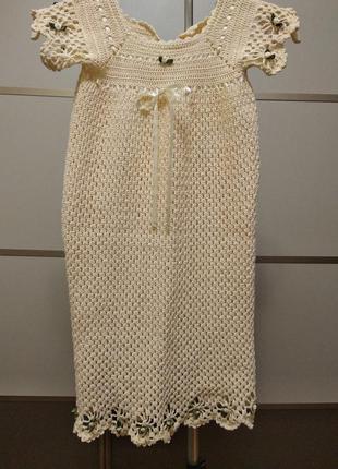 Оригинальное платье вязаное