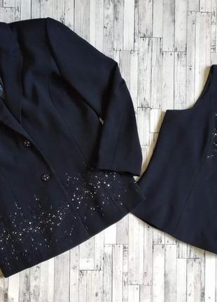 Костюм комплект женский пиджак и блуза janet